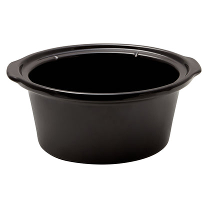 Westinghouse 3.5L | 210W Electric Slow Cooker w/Ceramic Pot | Stainless Steel Black