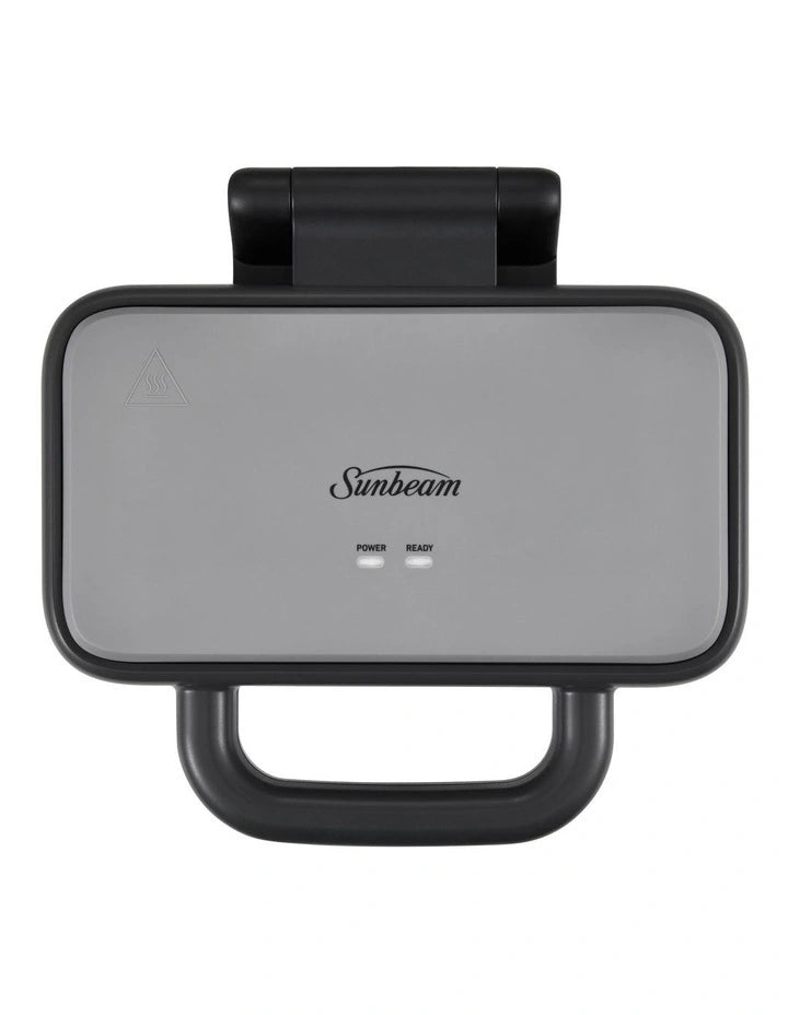Sunbeam 2 Sandwich Press Electric Jaffle Maker Toastie Machine - Sweet Savoury Sandwich Maker 1200W