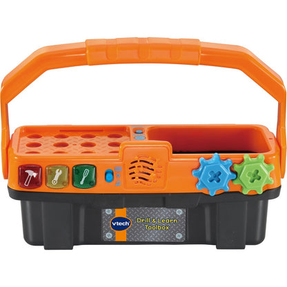 VTech Pretend Kids Toddler Toolbox | Electronic Learning Tool Kit | 3 Games Modes - Learning, Challenge, Music