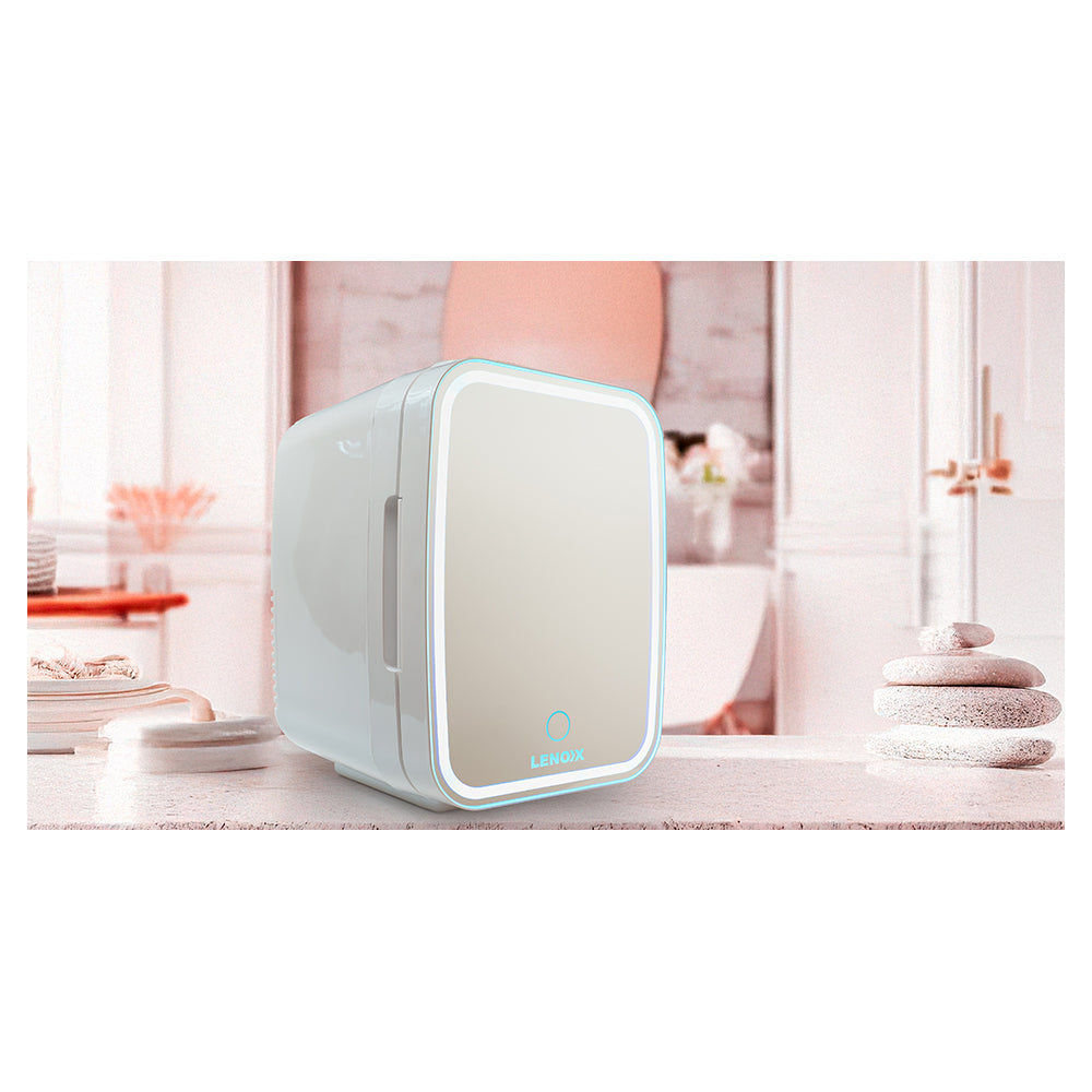 Cosmetic Mini Fridge 4L | Lenoxx Portable Beauty Skincare Refrigerator | Electric Cooler 43W