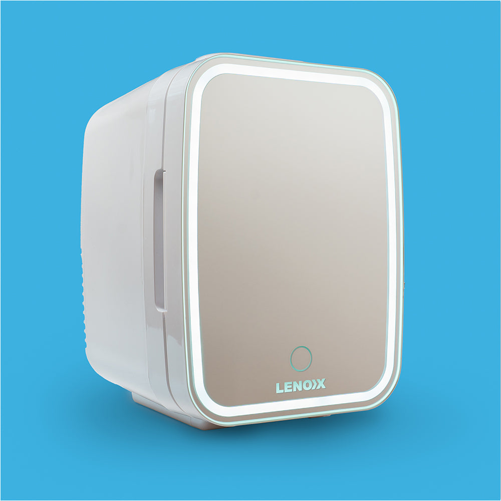 Cosmetic Mini Fridge 4L | Lenoxx Portable Beauty Skincare Refrigerator | Electric Cooler 43W