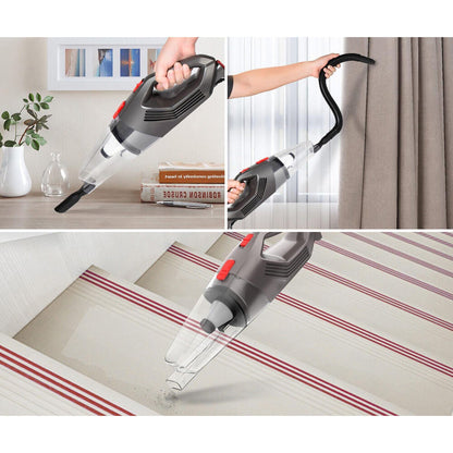 Lenoxx Corded Hand Held Home/Bedroom Floor Carpet/Rug Vacuum Cleaner | Powerful Performance | 15kPa Suction Suitable for Tiles/Wooden Floors and Carpets | 450W High Power Motor