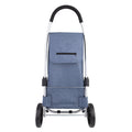 Lightweight Aluminium Durable Shopping Trolley | Sachi Urban 48L | Steel Blue