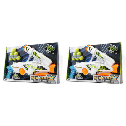 Kids Ball Blaster Set of 2 | Ballist-X Dragon Fire Foam Ball Launcher | Outdoor Toy Gun | Pump Action