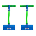 Kids Pogo Stick Set of 2 | Cooee Freestyle Junior Bounce Sticks | Green Blue