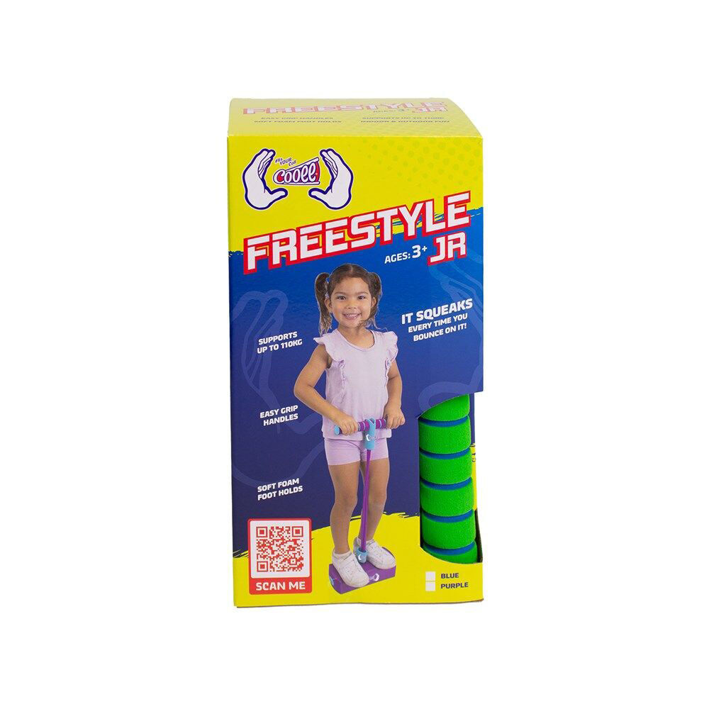 Kids Pogo Stick Set of 2 | Cooee Freestyle Junior Bounce Sticks | Green Blue