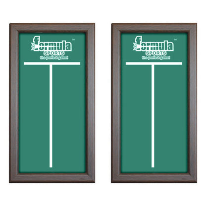 Dartboard Scoreboard Set of 2 | Formula Sports Framed Chalkboard Score Tracker for Darts