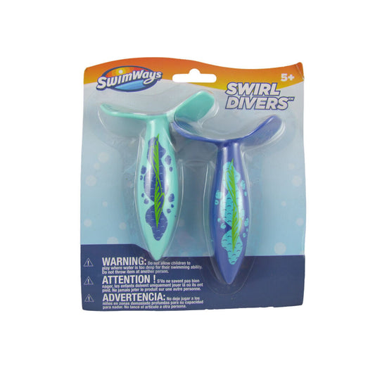 SwimWays Sinkable Swirl Divers | 3-Pack Kids Pool Diving Toys | Ideal from Ages 5+ | Underwater Adventure Toys | Active Pool Play