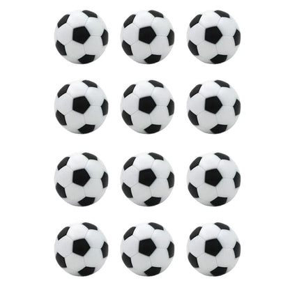 Foosball 2pk x 6pc | Table Soccer Themed Playing Balls | White/Black | Competition Balls