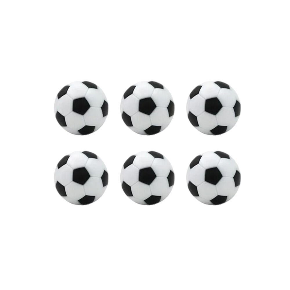 Foosball 2pk x 6pc | Table Soccer Themed Playing Balls | White/Black | Competition Balls