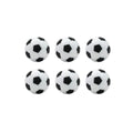 Foosball 2pk x 6pc | Table Soccer Themed Playing Balls | White/Black | Competition Balls