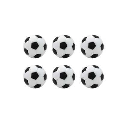 Foosball 2pk x 6pc | Table Soccer Themed Playing Balls | White/Black | Competition Balls