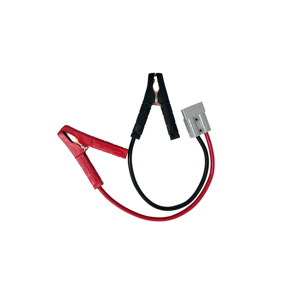 Wildtrak 50A Anderson Plug Battery Clamps | 2 pk Heavy Duty 8AWG Cable 30cm | Quick Connect | Caravan & Trailer Wiring | Off-Grid Power Setup