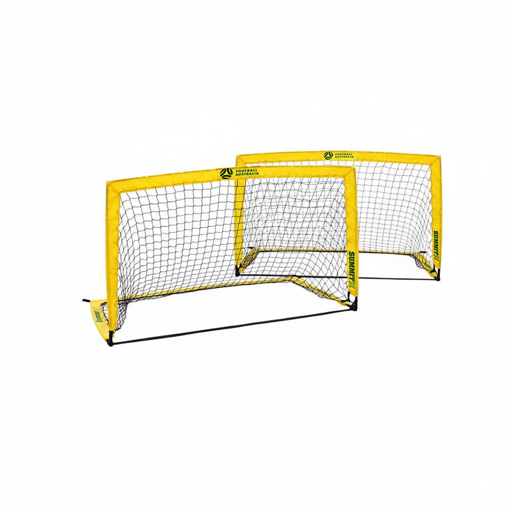 Summit Football | Australia Junior Soccer Nets | Goals Indoor/Outdoor 150cm/4ft | 2Pk | Training drills | Football Australia Endorsed