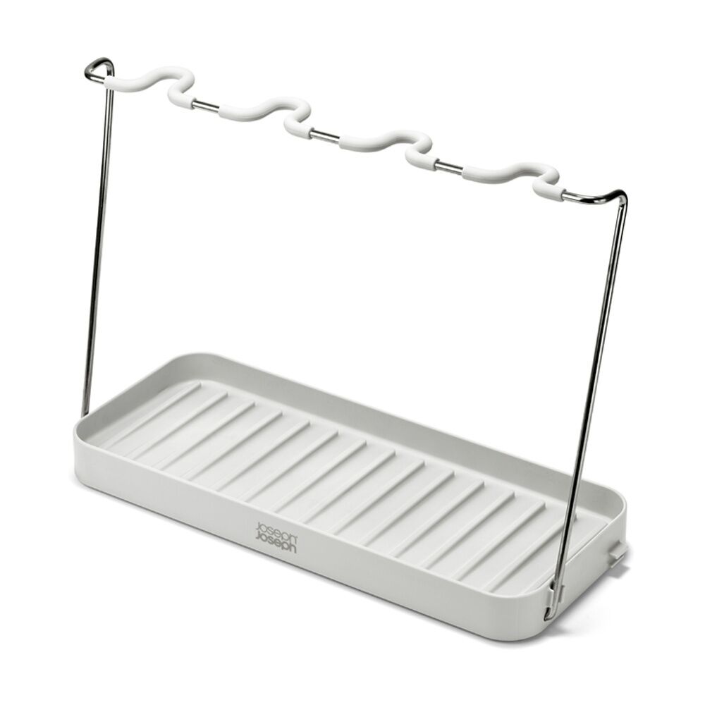 Joseph DrySmart Wine Glass Drying Rack Kitchen Organiser Stone