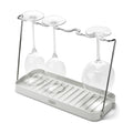 Joseph DrySmart Wine Glass Drying Rack Kitchen Organiser Stone