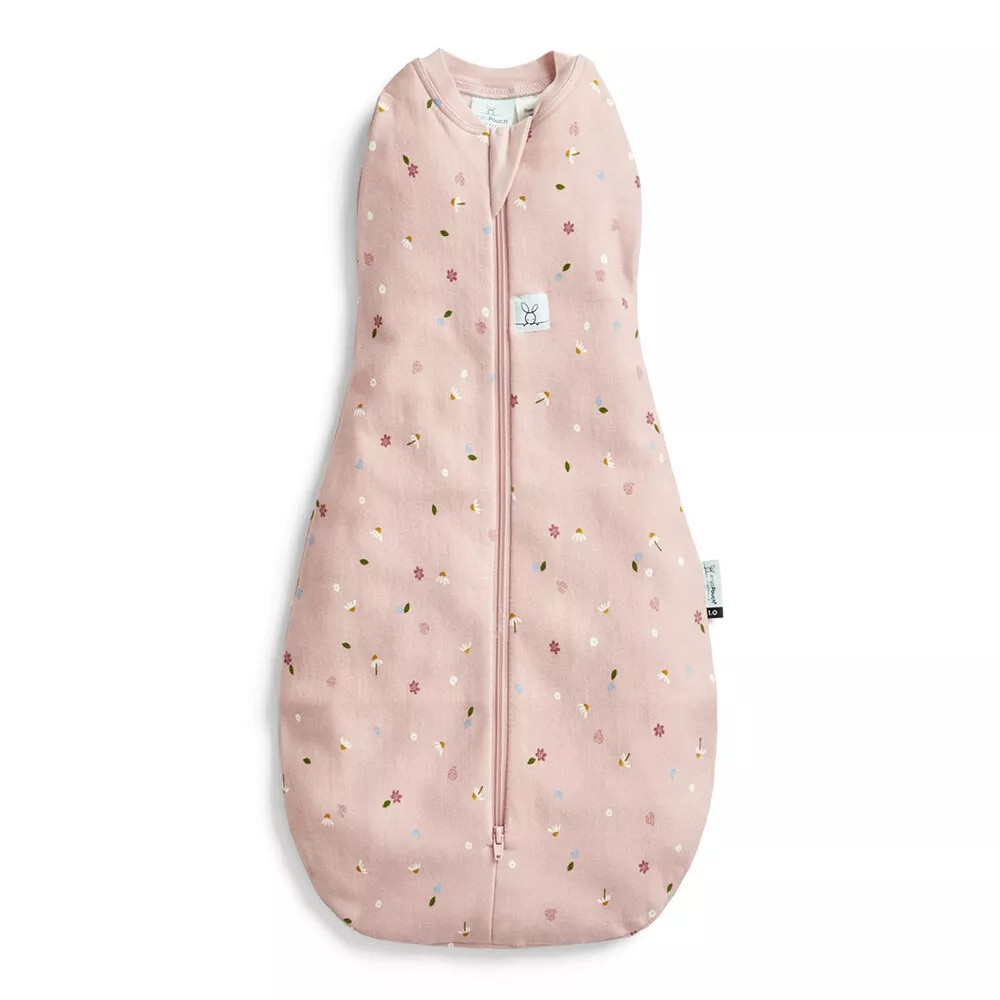 Ergopouch baby/Infant Cocoon Swaddle Bag Tog 1.0 Size 3-6 Months Daisies Print