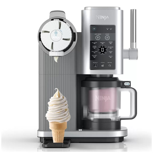 Ninja Ice Cream Machine | Electric Ice Cream Gelato Fruit Soft Serve Maker  | Low Calorie Protein Dessert Machine