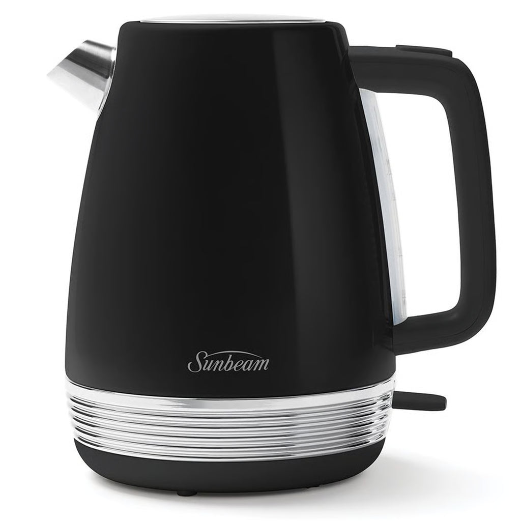 Sunbeam 1.7L Kettle and 2 Slice Bread Toaster Pack | Black Chic Breakfast Maker Machine | Kitchen Appliance Wedding Anniversary Gift