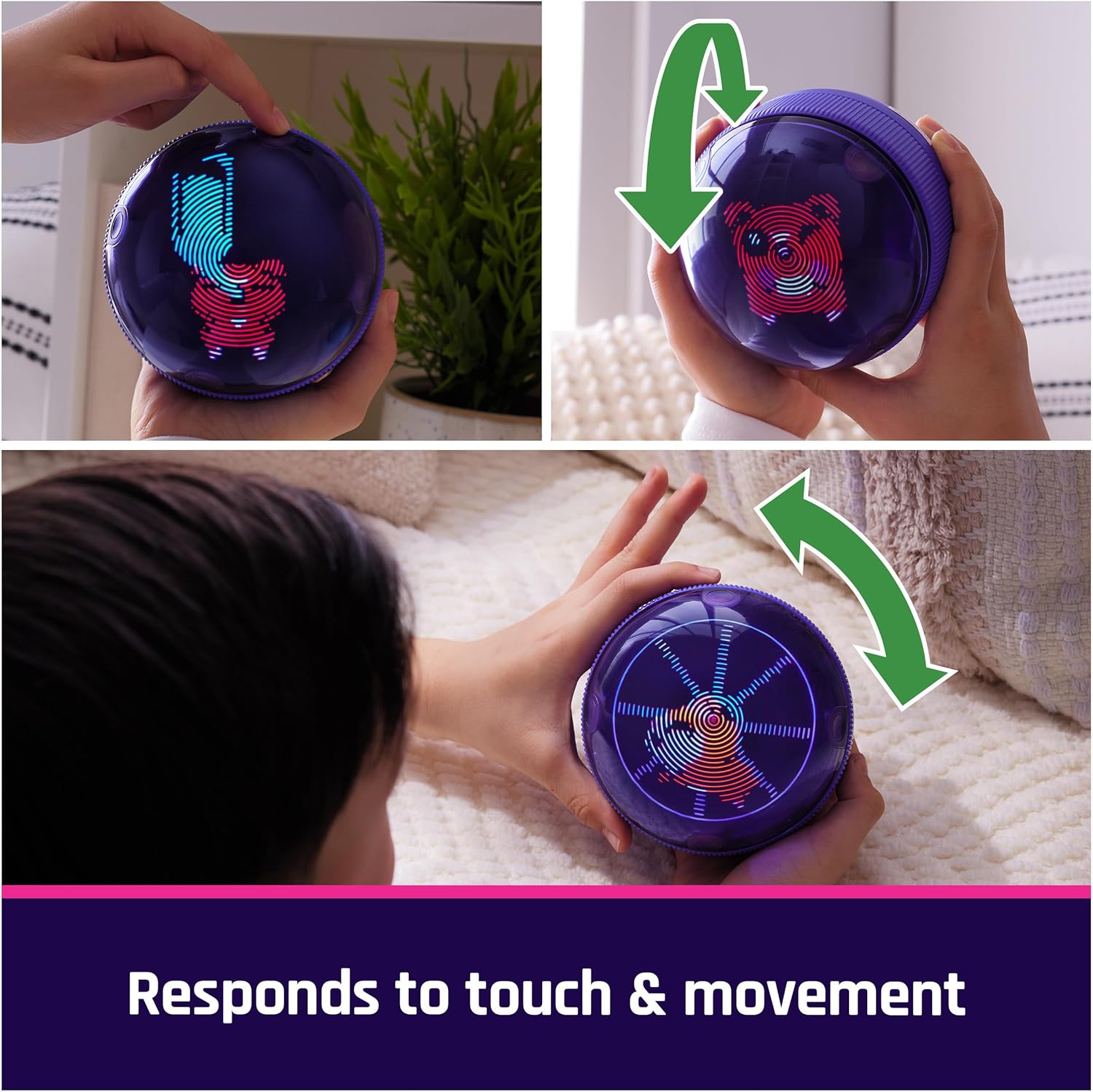 Bitzee Interactive Hamster Ball | Electronic Digital Hamster Pet | Feed, Exercise, Play Games,