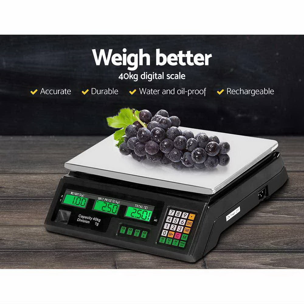 Commercial Scale Food Kitchen Digital 40kg Electric Counting Scales Shop Market Parcels - Small Goods Weight