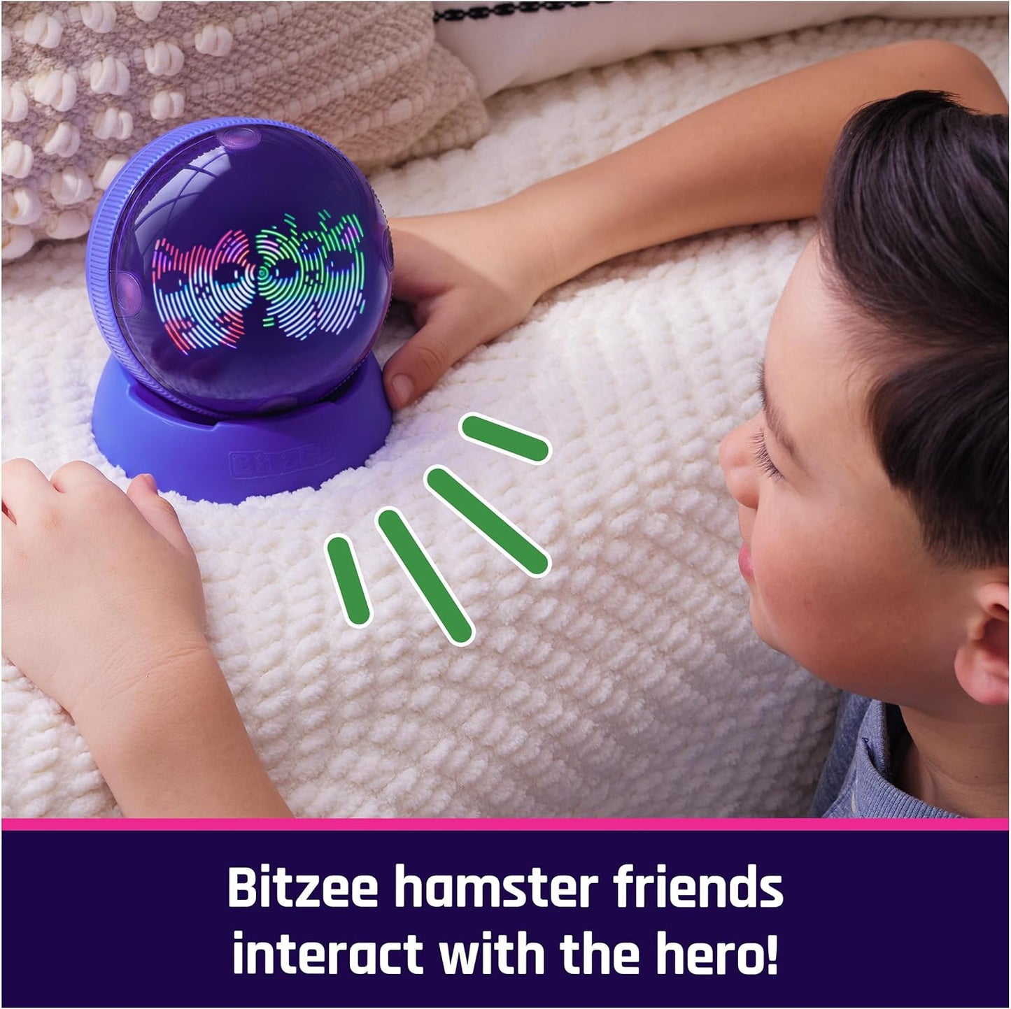 Bitzee Interactive Hamster Ball | Electronic Digital Hamster Pet | Feed, Exercise, Play Games,
