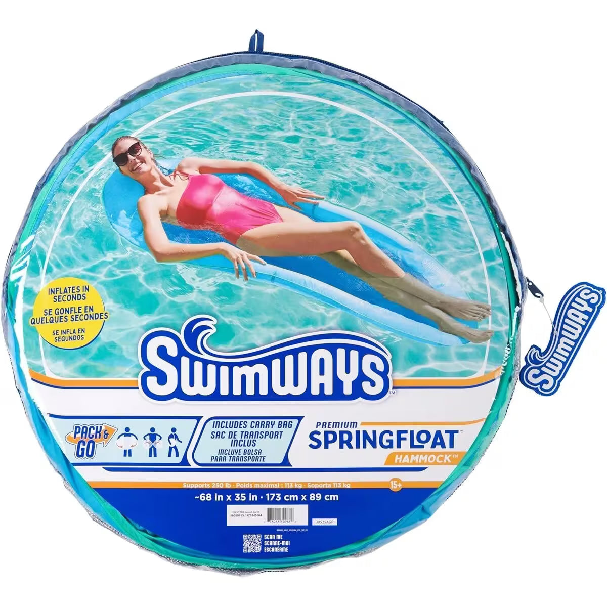 Inflatable Portable Swimming Chair | Floating Water Hammock Float Pool Bed Toy