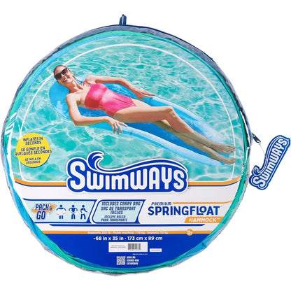 Inflatable Portable Swimming Chair | Floating Water Hammock Float Pool Bed Toy