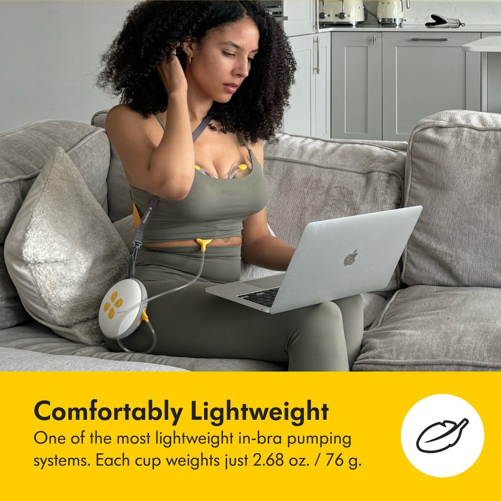 Medela Swing Maxi Hands-Free Double Electric Breast Pump | Easy and Intuitive Design for On-the-Go | Compatible with Medela Family App