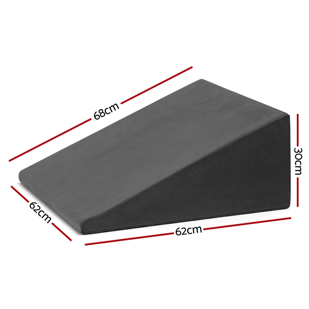 Wedge Pillow Cooling-Gel Infused Elevated Back Leg Cushion Support Memory Foam