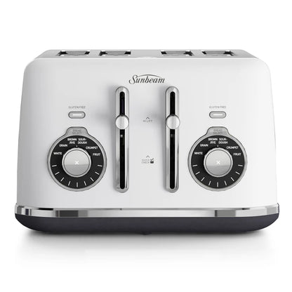 Sunbeam 4 Slice Toaster | Retro Bread Toast Maker Kitchen Toasting Machine | 1950W Electric Toasting Portable Kitchen Benchtop Appliance