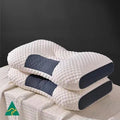 2x Orthopedic Ergonomic Pillow | Australian Made Firm Support Microfibre Pillow | Anti-bacterial Non-Allergenic