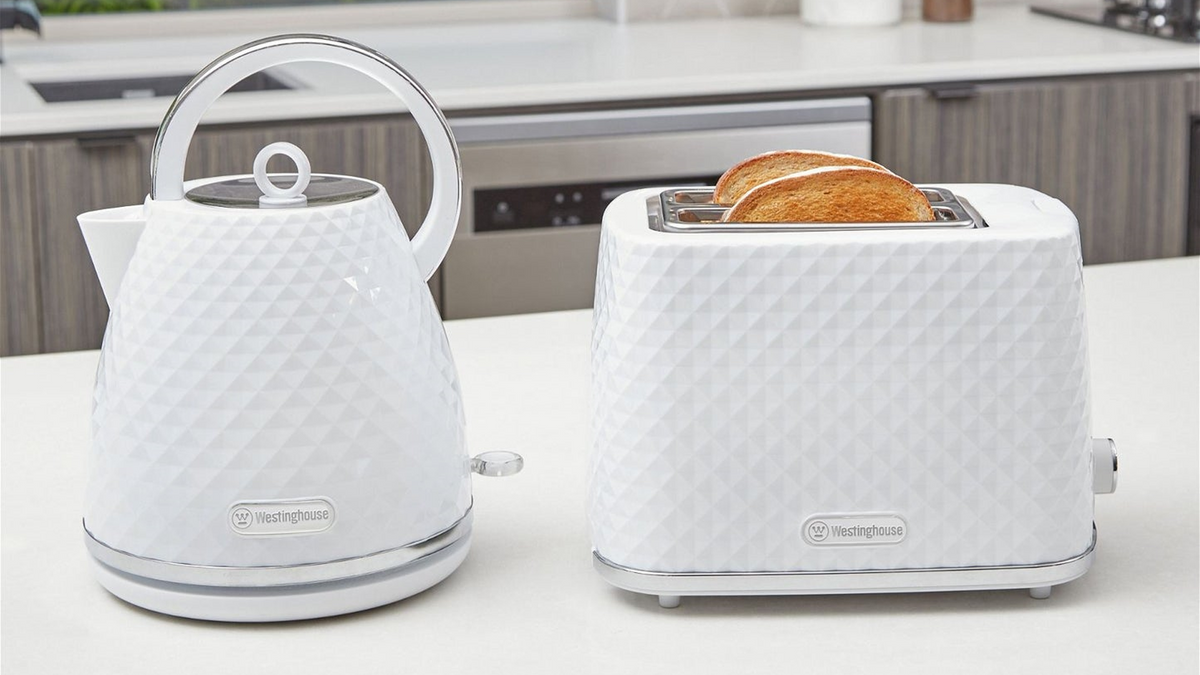 Westinghouse Breakfast Maker Set 1.7L Kettle 2 Slice Toaster Toasting Machine