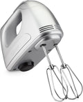 Cuisinart Electric Hand Mixer, Beater Dough Hooks, 7 Speeds, Storage Case, Home Baking Whisking Cooking