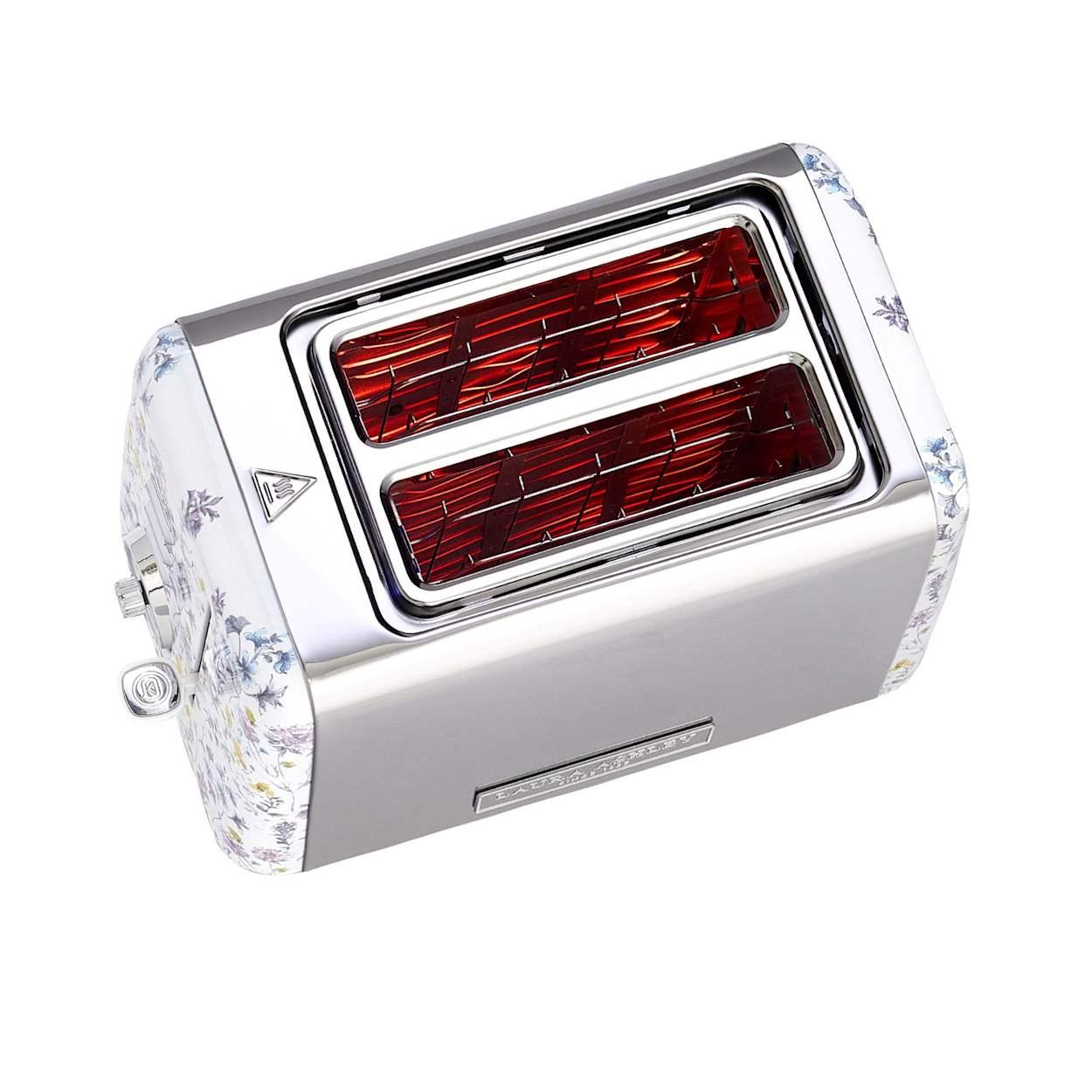 Laura Ashley Toaster | Electric 2-slice Toasting Bread Stainless steel | Vintage Retro