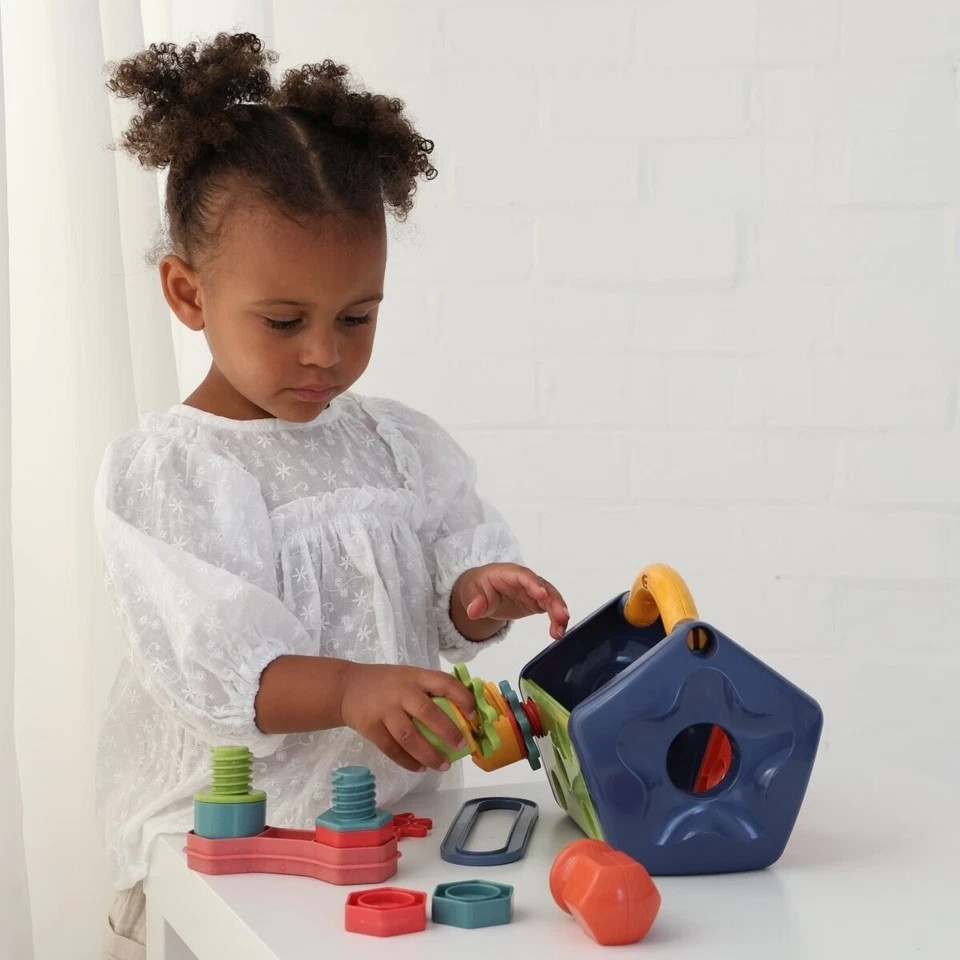 Tolo Toys Bio Plastic 19.5cm | 14pc Tool Box Set Baby/Toddler Activity Toy