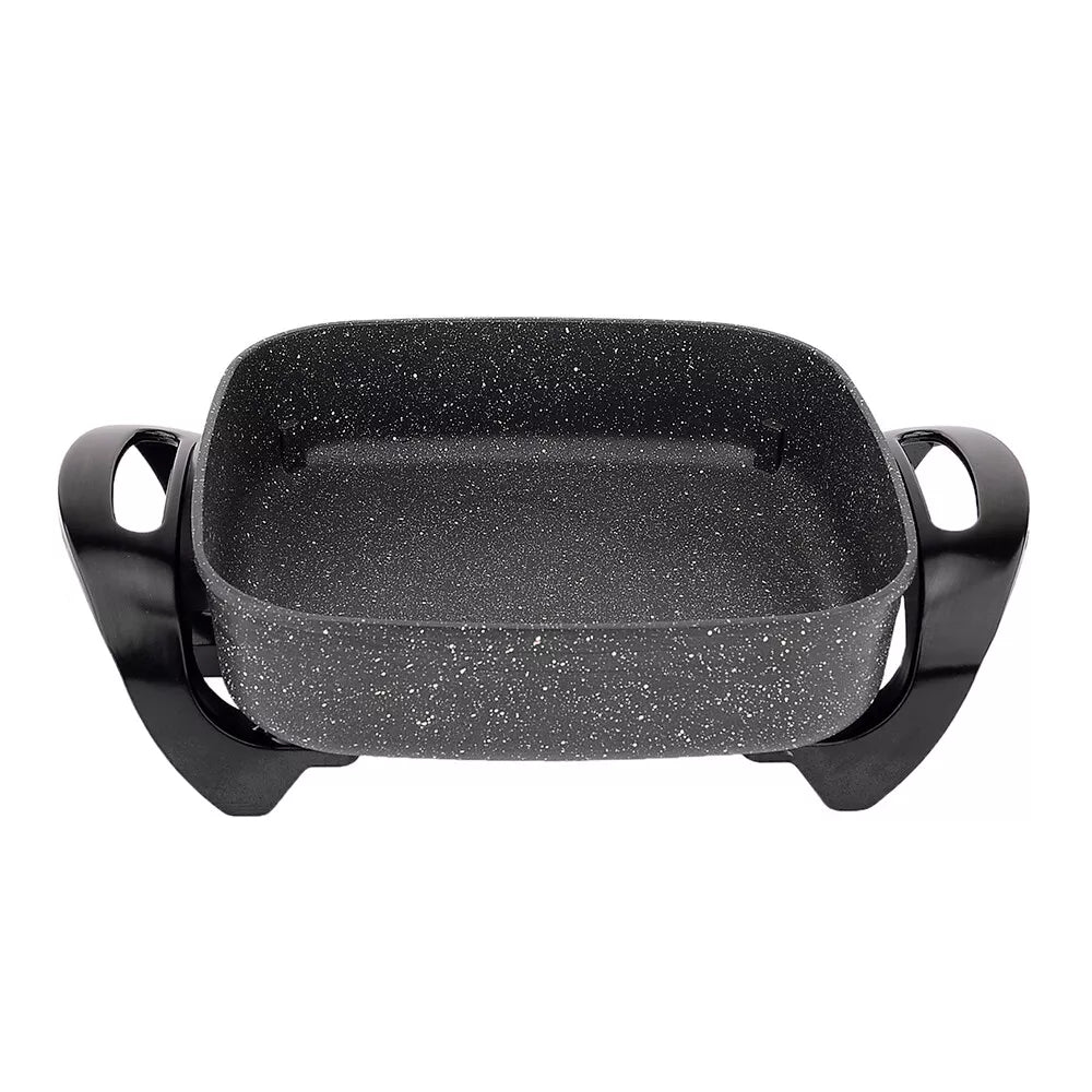 Electric Non-Stick Frypan 7.2L | Large Cooker Skillet Cooking Pan w/ Glass Lid | Portable Cookware