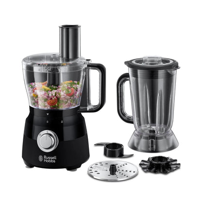 Russell Hobbs Food Chopper Processor | Electric Blenders Grinding Crusher Mixing | Slicing Whipping Shredder Whisk