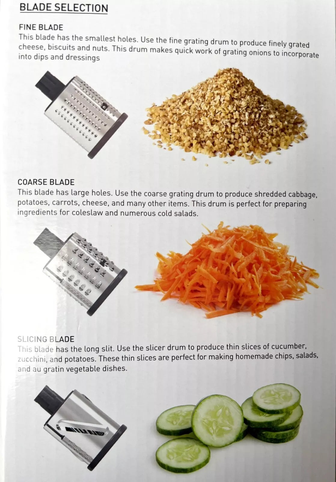 Cheese Grater Shredder Vegetable Grating Portable Shred Grate Slicer Drum Nut