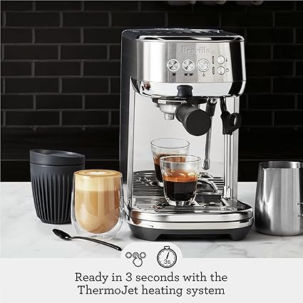 Breville Espresso Coffee Machine | Ground Coffee Barista Style Cappuccino Coffee Maker| Inbuilt Milk Frother