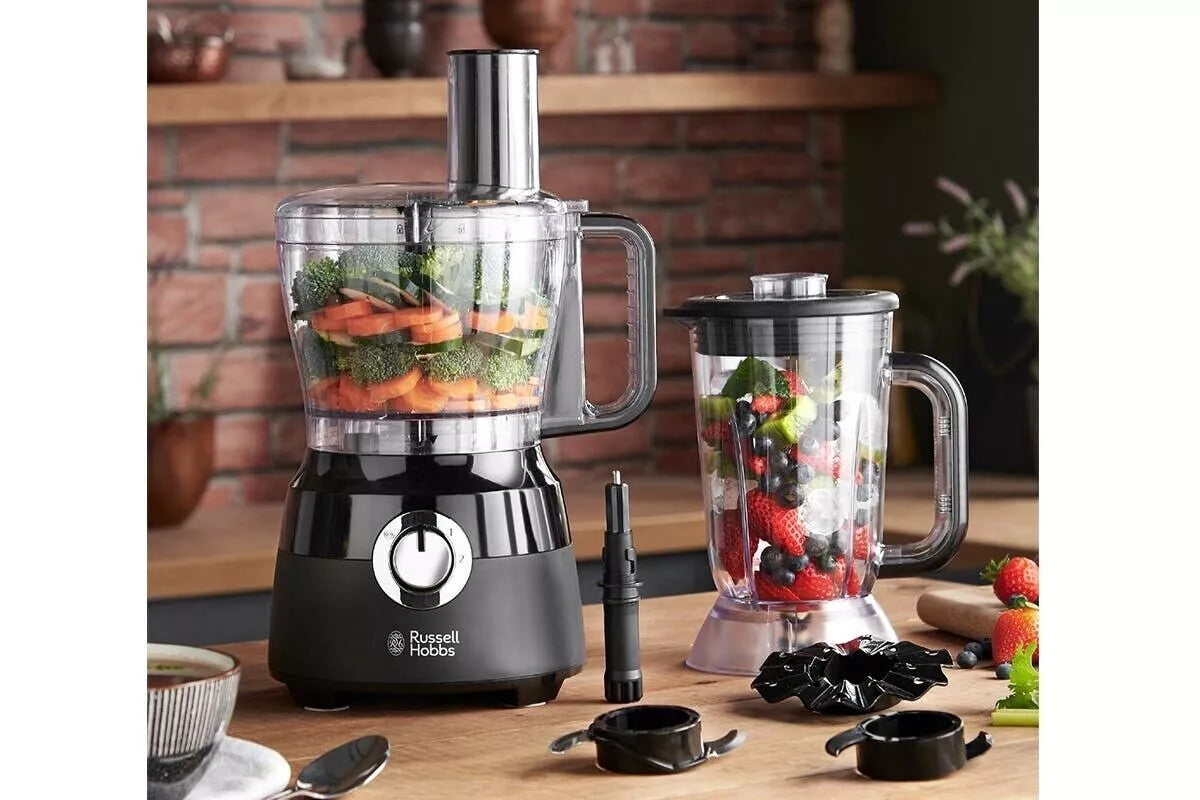 Russell Hobbs Food Chopper Processor | Electric Blenders Grinding Crusher Mixing | Slicing Whipping Shredder Whisk