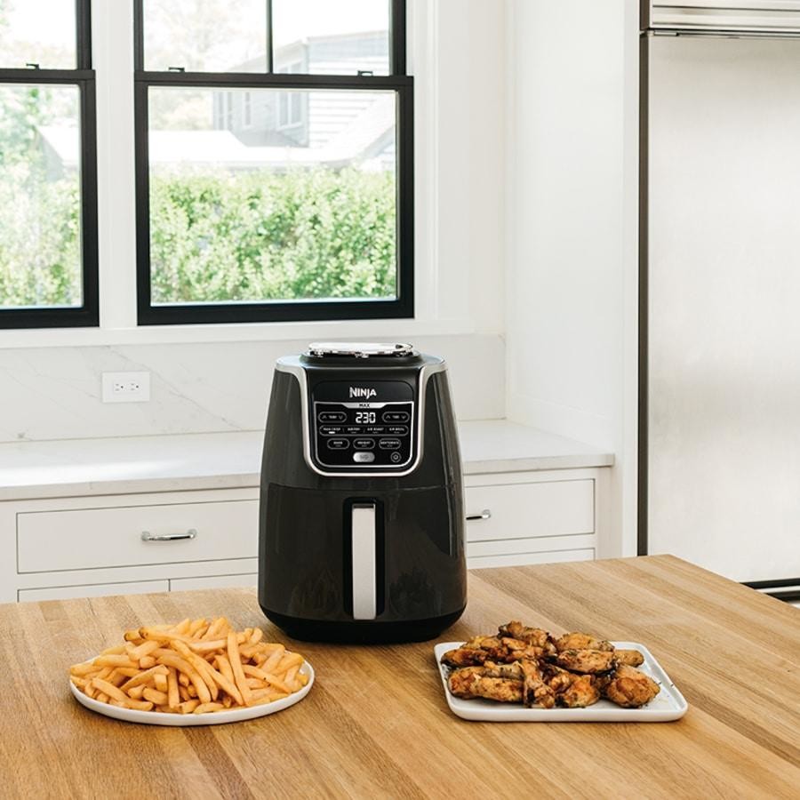Ninja Air Fryer Max AF160 | Healthy Cooking | Superheated Airfry with 5.3L capacity | MaxCrisp Technology | Air Roast/Bake/Reheat/ Dehydrate