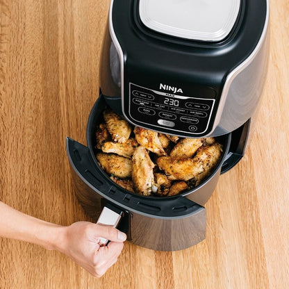 Ninja Air Fryer Max AF160 | Healthy Cooking | Superheated Airfry with 5.3L capacity | MaxCrisp Technology | Air Roast/Bake/Reheat/ Dehydrate