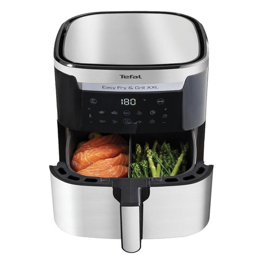 Tefal Easy Fry & Grill XXL Flexcook Air Fryer EY801D | No Preheating | 2 in 1 Airfryer and Grill | Single and Dual Cooking Zones | Precision Temperature Control | Healthy Cooking