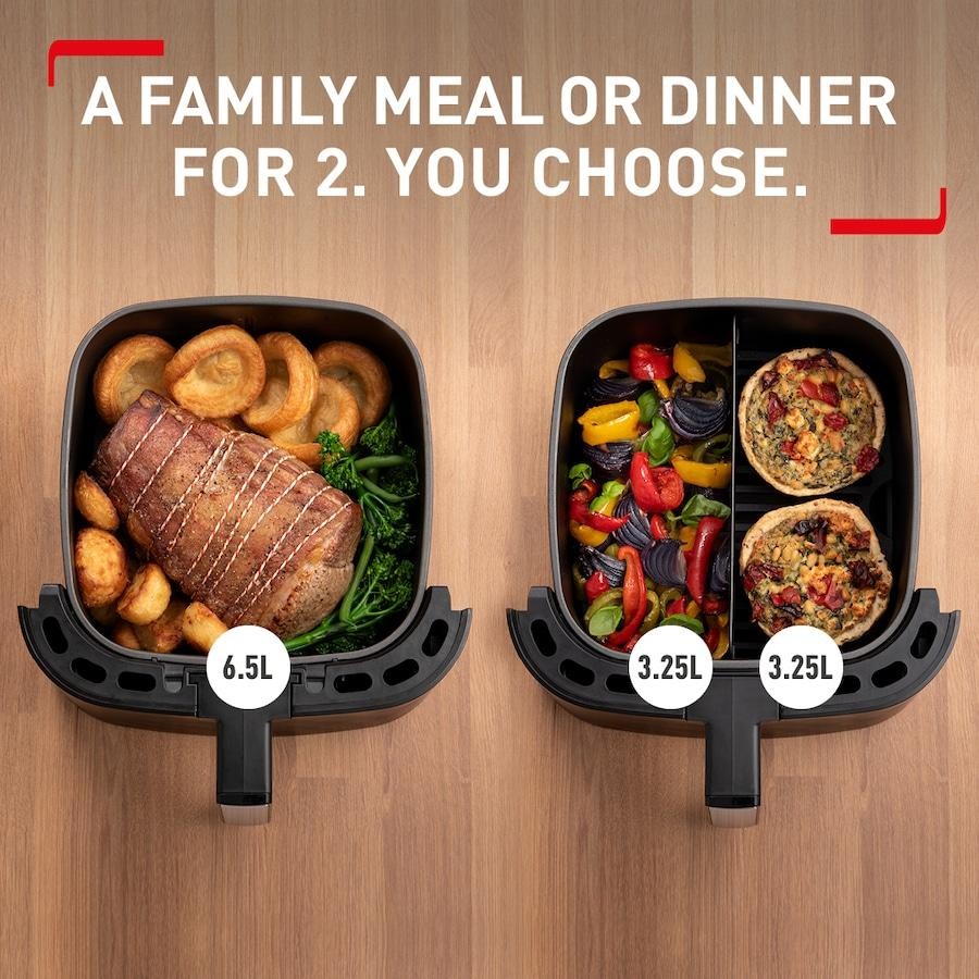 Tefal Easy Fry & Grill XXL Flexcook Air Fryer EY801D | No Preheating | 2 in 1 Airfryer and Grill | Single and Dual Cooking Zones | Precision Temperature Control | Healthy Cooking