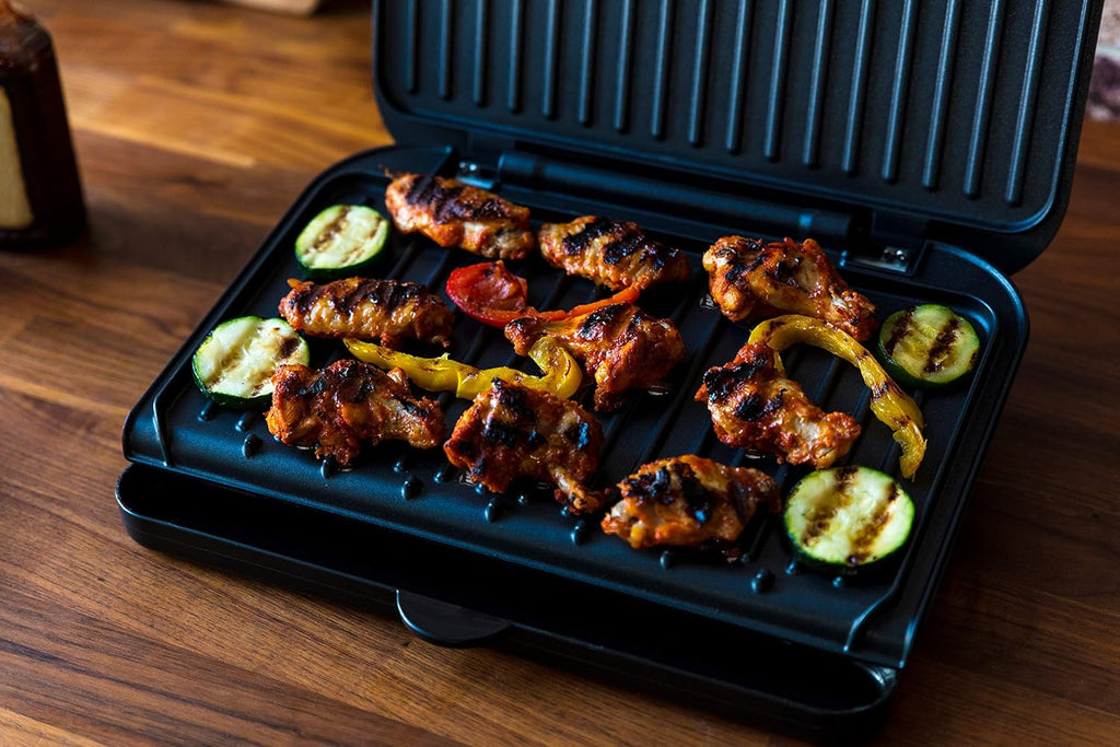 George Foreman Electric Grill Plate Non Stick Griddle Plates Meat Vegetable Sandwich