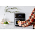 Healthy Choice 5L Digital Air Fryer with Viewing Window and Digital Display | Healthy Cooking | Adjustable Temperature | Non-stick Basket | Touch Controls
