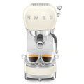 SMEG Espresso Coffee Machine with Milk Frothing | Cappuccino Single Double Brew | Steam Wand Milk Frother | 15 Bar Pressure