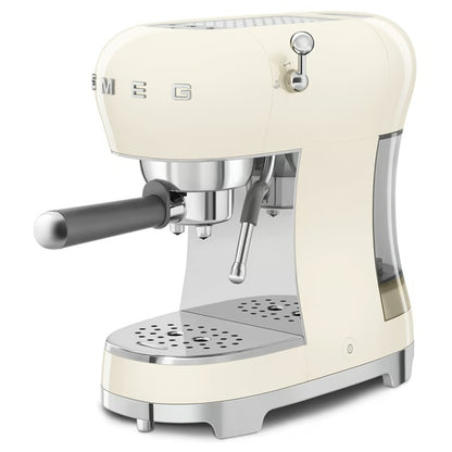 SMEG Espresso Coffee Machine | Cappuccino Single Double Brew | Milk Frother Frothing Steam Wand | 15 Bar