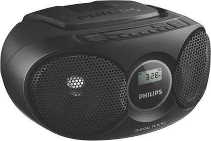 Philips CD Player, FM Radio, Music Sound Machine | Portable 5W Speaker  CD, CD-R, CD-RW Playback